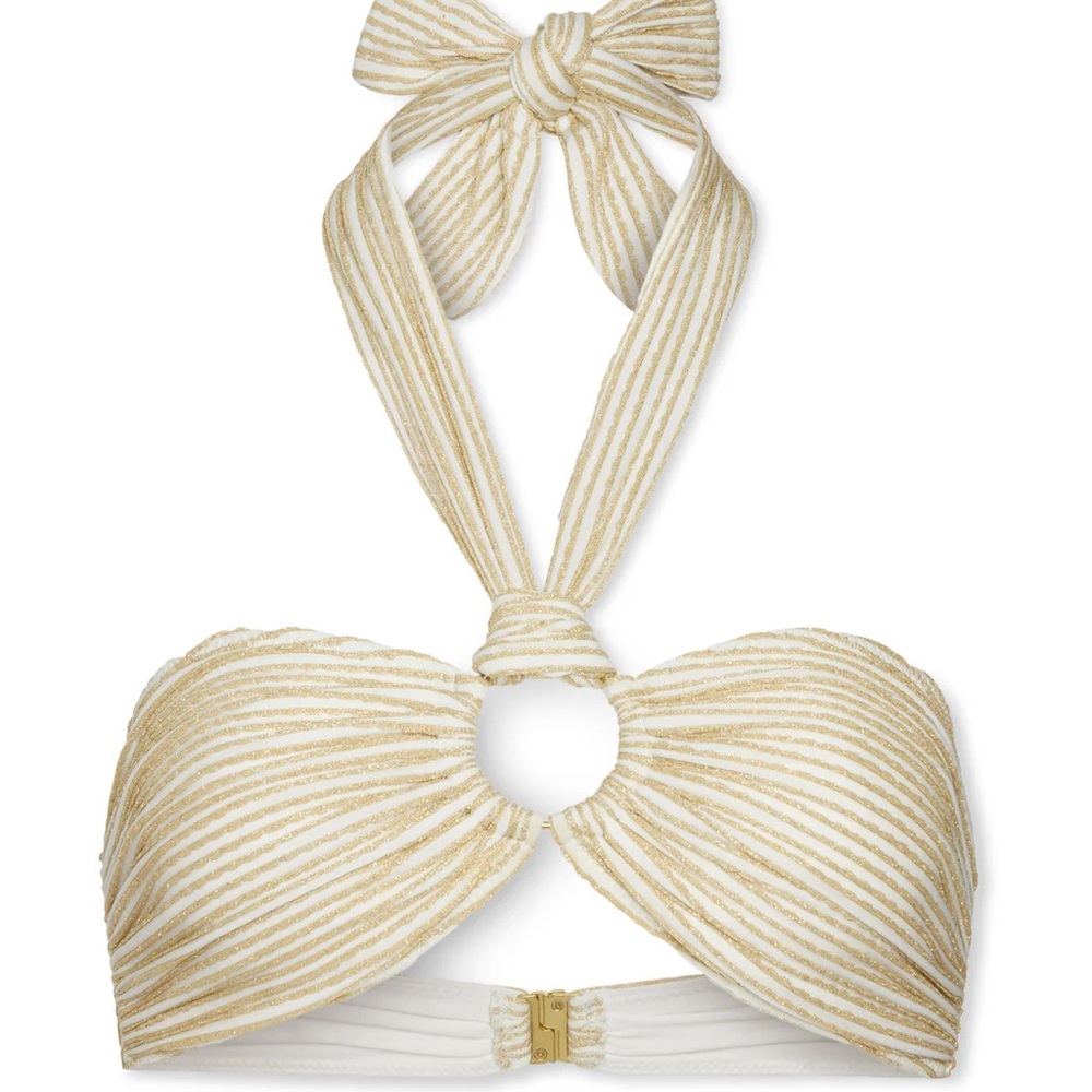 NEW Ramy Brook Sparkle Halter Bikini Top